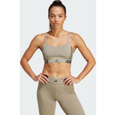 Silver - Sportswear Garment Underwear adidas Hyperglam Bralette Silver Pebble Grey Six