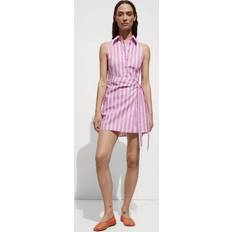 Dresses Mango Wrap shirt dress pink Woman Pink