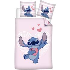 Aymax DISNEY Stitch Love Dynebetræk Pink (200x140cm)