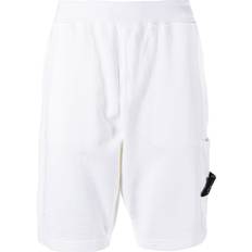 Stone Island Men Clothing on sale Stone Island side logo-patch shorts men Cotton White