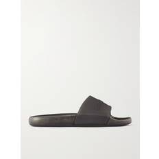 Balenciaga Men Slides Balenciaga Pool Transparent Slide Sandal - Black