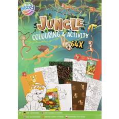 Kreativitet & Hobby Creative Craft Group Male- Og Aktivitetsbog Jungle, A4, 64 Sider Diverse Bog