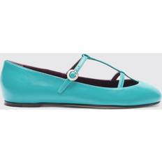 Turquoise - Women Low Shoes Scarosso Linda Türkis Frau Ballerinas Türkis Kalbsleder