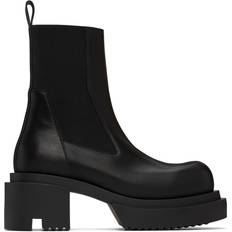 Rick Owens Chelsea Boots Rick Owens Black Porterville Beatle Bogun Chelsea Boots 09 BLACK IT