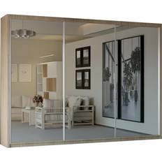 Sliding Wardrobe 4U Oak, 250cm Chicago Double Wardrobe