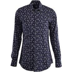 Gold Shirts Dolce & Gabbana Floral Printed Slim Fit Cotton Shirt Gold Gray
