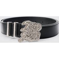 Herr - Skinnimitation Skärp boohooMAN Mens Faux Leather Belt With B Branded Buckle - Black