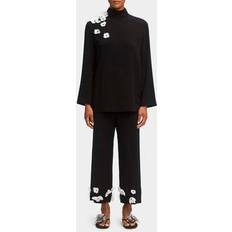 Sleeper The Bloom Black Tie Woven Pyjama Set Multi