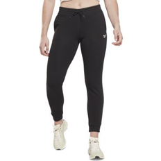 Reebok Women Pants & Shorts Reebok Women's Identity Drawstring French Terry Joggers Black