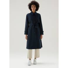 Blåa - Oversize Kappor & Rockar Woolrich Klassisk Blå Trenchcoat - Blue