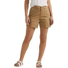 Lee Women Shorts Lee Women's Ultra Lux Comfort With Flex-To-Go Relaxed Cargo Shorts Tan