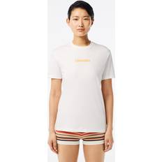 Lacoste Mujer Camisetas Lacoste Camiseta de manga corta y corte regular - Beige