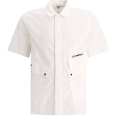 C.P. Company Overhemden C.P. Company Popeline Pocket Shirt - Gauze White