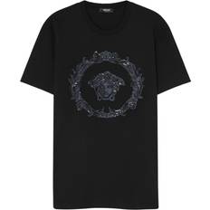 Versace T-shirts Versace Medusa Cartouche cotton T-shirt men Cotton/Polyester Black