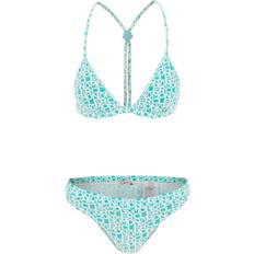 Moncler Swimwear Moncler Monogram Logo Print Bikini Stretch Nylon Swimsuit - Blue