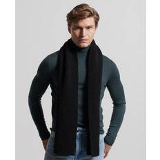 Superdry Halsdukar & Sjalar Superdry Premum Wool Blend Scarfs - Black