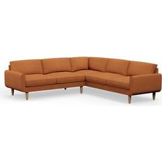 Hutch Hutch Fabric Round Arm 7 Corner Sofa