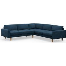 Hutch Hutch Velvet Arm 7 Corner Sofa