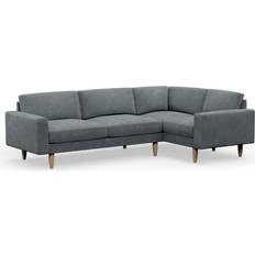 Hutch Hutch Slim Velvet Corner Sofa