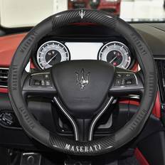 Gerrit for Maserati Car Steering Wheel Cover Custom-Fit, Fusion Carbon Fiber