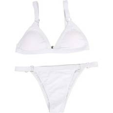 White Bikini Sets Penkiiy Sold by: Women Bandeau Bandage Bikini Set Push-Up Brazilian Swimwear Beachwear Swimsuit Plus Swimwear White On Clearance