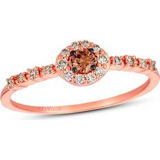 Le Vian Chocolate Diamond Ring 1/4 ct tw 14K Strawberry Gold 10.0