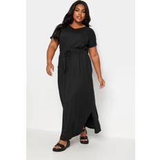 Tie Detail Maxi Dress Plus Size - Black