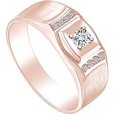 Affy Engagement Ring - Rose Gold/Diamonds