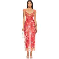 Femme - Floral Chemises de nuit Free People Robe Combinette Maxi Intimately FP Suddenly Fine - Red