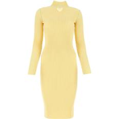 Knitted Dresses - White Bottega Veneta Cream Wool Ble