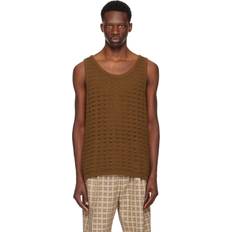 Wales Bonner Tøj Wales Bonner CMMN SWDN Brown Cray Tank Top BROWN