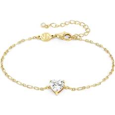 Nomination With Clasp Bracelets Nomination Sweetrock Gold Heart Bracelet 16cm