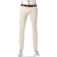 Alberto Men's Slim Fit Chino Trousers - Beige