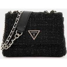 Guess Skuldervesker Guess Giully Tweed Mini Crossbody Black T/U