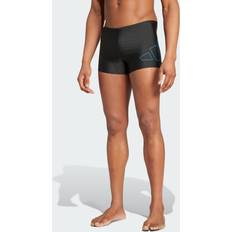 Adidas Men's Underwear Adidas Big Bars Swim Boxers Black Bright Royal