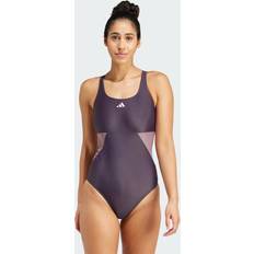 Adidas XS Swimsuits Adidas Colorblock C-Back Swimsuit Aurora Black 36&quot;