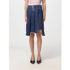 Off-White Skirts Off-White Pleated Asymmetric Denim Skirt - 42