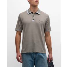 Ferragamo Polos Ferragamo Men Short sleeved polo shirt Grey