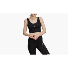 Adidas Cropped Tank Tops adidas UK16 Originals Womens Crop Tank Top Black