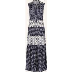 Midi Dresses - Paisley Sandro Womens Bleus Paisley-print Cut-out Woven Maxi Dress