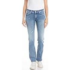 Replay Dam skinny fit bootcut jeans New Luz Bootcut, 009 blå 30L