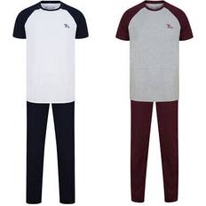 Tokyo Laundry pyjama set mens short sleeve pjs top bottoms pack cotton nightwear