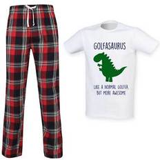 Elastane/Lycra/Spandex - Men Sleepwear 60 Second Makeover second makeover limited mens golfersaurus golfer dinosaur tartan pyjama set