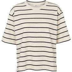 Anneli Oversized Tee, Birch/black