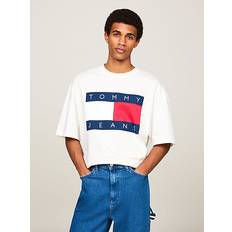 Tommy Hilfiger Natural T-shirts Tommy Hilfiger Big Flag Oversized T-Shirt - Bright White