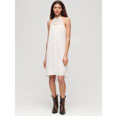 Superdry Midi Dresses Superdry Ibiza Halter Midi Dress, Off White