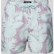 Only & Sons Herr Badkläder Only & Sons Badeshorts Ted 22028821 Khakifarben Regular Fit