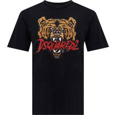 Kort T-shirts DSquared2 Stilfulde T-shirts til Mænd og Kvinder - Sort
