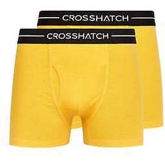 Yellow Men's Underwear Crosshatch men's hexter boxers 2pk yellow