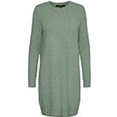 Vero Moda Damen VMDOFFY LS O-Neck Dress GA NOOS 10215523, Laurel Wreath/Melange